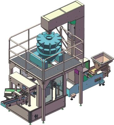 granello d'imballaggio rotatorio di Doypack della macchina di rifornimento del sacchetto di Premade dell'elevatore di 2000ml Z