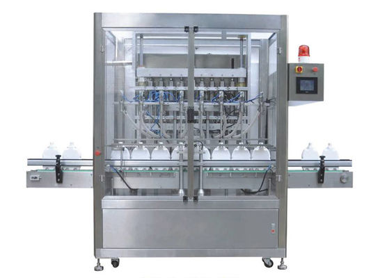 Macchina di rifornimento liquida del servo pistone, linea di riempimento liquida automatica di 1000ml 35bottles/min